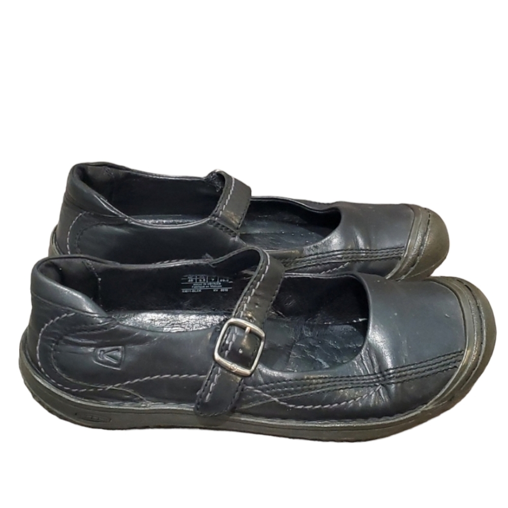 Keen Womens Leather Mary Jane  clogs  shoes outdoor sz 9.5